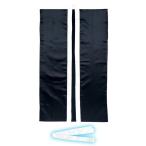  пальто happi. .. хантен 3153 атлас длинный - pi чёрный ( воротник серебряный )L пчела maki серебряный есть (AC) (Q41CD)