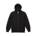 パーカー 無地 ジップアップ アウター 12oz HWスウェットフルジップパーカ ブラック (UNA) (Q41CD)