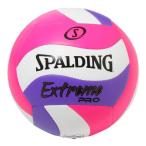 バレーボール 4号球 ボール バレー SPALDING 72-374J エクストリームプロ ウェーブ ピンク×パープル 4号球 (SP) (Q41CD)