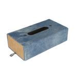 ティッシュカバー ティッシュケース ティッシュボックス H20-0155LDM FOLDABLE TISSUE BOX LIGHT DENIM (DTN) (Q41CD)
