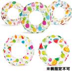 インテックス 浮き輪 うきわ 59241 ライブリープリント・スイムリング 61cm (CAG) (Q41CD)