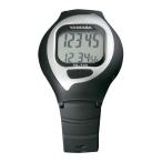 腕時計 カロリー表示 歩数計 TM350-BK とけい万歩 ブラック (HAS) (Q41CD)