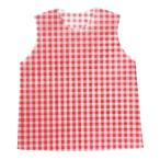 衣装 シャツ チェックシャツ 不織布 衣装 15090 衣装ベース シャツC ギンガムチェック 赤 (AC) (Q41CD)