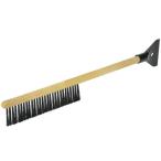 スノーブラシ 除雪 スクレーパー UX-1233 木柄調スノーブラシ (CAG) (Q41CD)