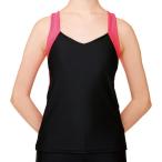 タンクトップ 新体操 体操 Xバックトップ(ルーズFIT・カップポケット付き) B/KEP  (SAK)