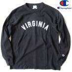 ショッピングチャンピオン tシャツ チャンピオン/Champion【プリントワッフルロングスリーブＴシャツ】サーマルロンＴ Waffle C3-A416　087/ブラック Mサイズ