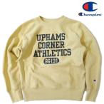 チャンピオン/Champion【リバースウィーブプリントトレーナー】クルーネックスウェット REVERSE WEAVE　C3-C022　715/クリームイエロー