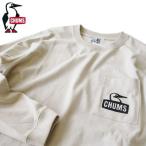 チャムス/CHUMS【ブービーフェイスポケット ブラッシュドロングスリーブＴシャツ】ポケＴ ロンＴ 長袖Ｔシャツ CH01-2670 グレージュ