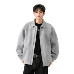  байкерская куртка мужской PU кожа поддельный замша коврик чувство кожа жакет кожаная куртка внешний надеты .. мода casual 