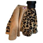 レディース ボアジャケット ヒョウ柄 毛皮コート フェイクファー アウター 防寒 保温 モコモコ フリースブルゾン 女性用 カジュアル