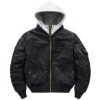  мужской "куртка пилота" с хлопком джемпер casual куртка . защита от ветра холод с капюшоном . осень-зима молния блузон Short MA-1