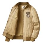  мужской "куртка пилота" retro блузон куртка с логотипом привлекательный котороткое пальто весна осень работа жакет внешний мужской 