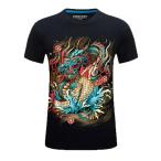  принт футболка мужской футболка дракон рисунок Dragon рисунок .. способ рукоятка Sam большой размер короткий рукав летний мягкость ощущение ... тонкий ... легкий 
