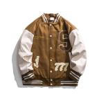  куртка мужской жакет свободно American Casual с хлопком толстый теплоизоляция модный письмо вышивка Heart рисунок f locking лоскутное шитье бейсбол одежда 