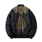  феникс мир рисунок Japanese sovenir jacket мужской вышивка Yokosuka "куртка пилота" .. воротник жакет casual куртка Street джемпер тонкий 