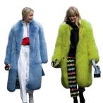 ファージャケット ロングコート ベンチコート レディース 膝下丈 毛皮コート フェイクファー ボアジャケット 無地 ショールカラー 防寒着