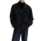  мужской tailored jacket "куртка пилота" двойной Zip одноцветный складывать .. короткий кромка . ребра формальный джемпер защищающий от холода . способ 