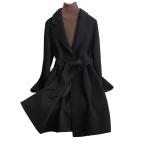  женский шерстяное пальто la автомобиль пальто тренчкот тонкий тонкий ремень имеется elegant бизнес body type покрытие большой размер надеты ..