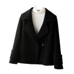  шерстяное пальто шерсть 100 женский деловой жакет Short формальный осень-зима одежда модный casual свободно tops одноцветный 