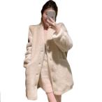  меховое пальто женский искусственный мех жакет средний длина мех внешний мех цельный Пальто Честерфилд защищающий от холода толщина .mo Como koV шея женский 