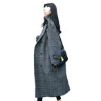  длинное пальто Пальто Честерфилд женский длинный жакет серый la автомобиль пальто в клетку внешний casual модный Корея толстый 