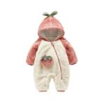  baby детский комбинезон .... красный .. Kids Jump костюм фрукты осень-зима с капюшоном зимний костюм теплоизоляция комбинезон Zip передний открытие mo Como ko