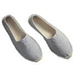 エスパドリーユ メンズ 亜麻 22.5-28.5cm スリッポン 春夏秋用 大きいサイズ 綿麻 ローファー 男女兼用 ジュート巻き 走れる