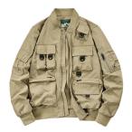  cargo жакет мужской большой размер мульти- карман MA-1 "куртка пилота" джемпер american retro casual защищающий от холода 