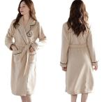ナイトガウン 着る毛布 お風呂上り バスローブ レディース パジャマ もこふわ 腰ベルト付き ポケットあり ゆったり 部屋着 寝巻き 厚手