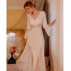 ネグリジェ チュール ワンピースパジャマ レース レディース Vネック ルームワンピース セクシー 刺繍 レース エレガント 女性用 婦人