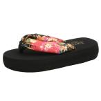 ビーチサンダル 18-26cm 厚底 和風和柄 ミュール サボ レディース キッズ 親子 厚底サンダル 可愛い 夏 下駄 サマー 室内 海