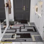 泥落とし 玄関マット おしゃれ 風水 幾何学 大判 エントランスマット 玄関 屋外用 泥除け ドアマット 北欧 ラグカーペット 速乾 吸水
