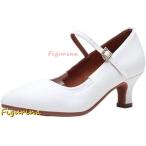 レディース ダンスシューズ ラテン 女性用 モダン 社交ダンス 合革 ラバーソール バックル ステージシューズ 演奏会 練習用 ハイヒール