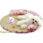 ショッピング冷却マット ひんやりマット 犬 猫 うさぎクールマット ひんやり 冷感 シーツ ベッド マット 枕付き 夏用 洗える 耐噛み 滑り止め 籐 冷却マット