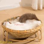  кошка bed бамбук плетеный домашнее животное bed кошка для house ручной вязки натуральный материалы симпатичный летний "дышит" .... выдерживающий кусание коготь .. интерьер . пол ...