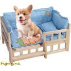  домашнее животное bed высота . собака для bed из дерева домашнее животное bed постельные принадлежности &amp; защита направляющие имеется домашнее животное диван удален возможный собака кошка bed матрац &amp; забор имеется 