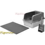  premium из нержавеющей стали кошка для туалет box кожа новый . дизайн,. серый 