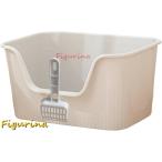  сито разделение система . оборудован premium open top кошка для туалет, серый 