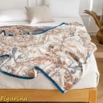 ガーゼケット シングル おしゃれ 4重織 タオルケット 綿100% ブランケット 夏 肌掛け布団 洗える ダブル 柔らか 吸湿 通気