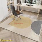 チェアマット ゲーミングカーペット 床保護 フロアマット 大判 長方形 モダン柄 足元 ラグ 椅子用マット 防臭防滑 ソフト おしゃれ