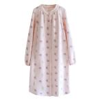 ネグリジェ キルティング 授乳口付き キルト ルームワンピース 秋冬 厚手 保温 産後 妊婦服 マタニティウェア パジャマ 敏感肌 長袖