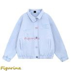 春秋 メンズ レディース 小羊 刺繍 スエード ジャケット 学院風 カジュアル ファッション パーティー ボタン付き きれいめ カップル