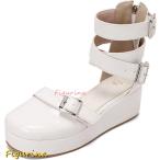 ショッピングブーツサンダル サマーブーツ 厚底 ベルトサンダル ウェッジソール 大きいサイズ サンダル エナメル ブーツサンダル レディース 厚底サンダル