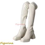 ロングブーツ 膝上 長靴 レディース ニーハイブーツ 9cmヒール ハーフジップ ストレッチブーツ 本革 足細 コンフォート 履きやすい