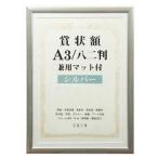 賞状額　兼用マット付き　A3　・シルバー・105884