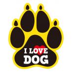 東洋マーク製作所　バイク・カーステッカー　I LOVE DOG マグネット　DO-4