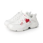 在庫限り outlet / 処分特価品 FUFW25078127 RAYTONA HEART WHITE/HEART カジュアルスニーカー 厚底 ハート
