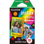  Fuji Film (FUJIFILM) камера мгновенной печати Cheki для плёнка 10 листов входит . рисунок ( Rainbow ) INSTAX MINI RAINBOW WW