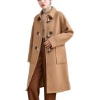 ダッフルコート チェスターコート トレンチコート レディース ロング丈 秋 冬 保温 防風 防寒 アウター ウールコート 折り襟 着痩せ