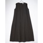 ショッピングエヴァ evam evaエヴァムエヴァ コットンリネン グレンチェックノースリーブワンピース[LOPA78358]